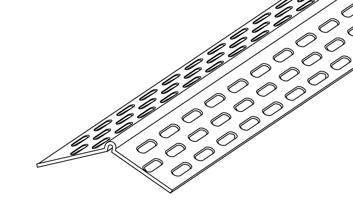 135º Splayed Corner Bead Trim-Tex