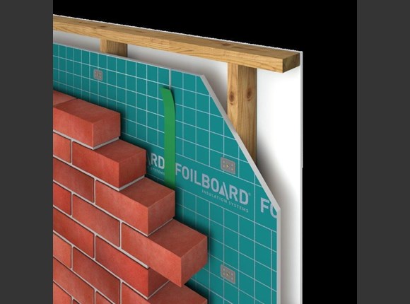 Foilboard Brick Veneer Application